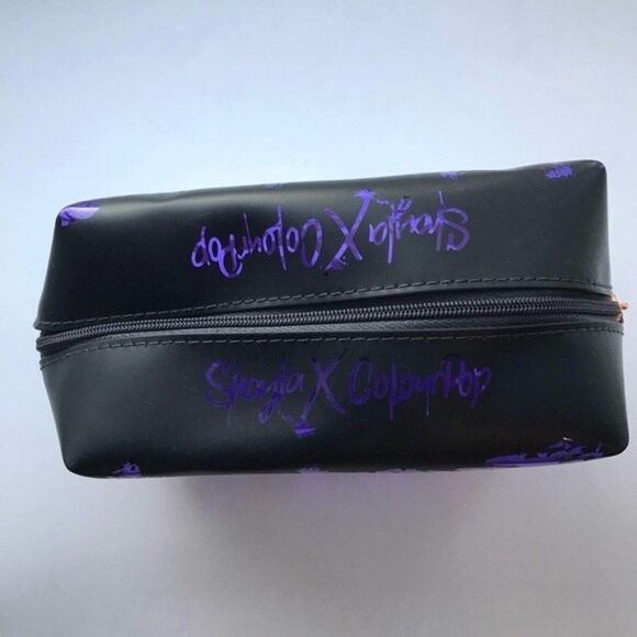 Colourpop x Shayla Makeup Bag Limited Edition purple zip mini tote cosmetic Case - Picture 3 of 12